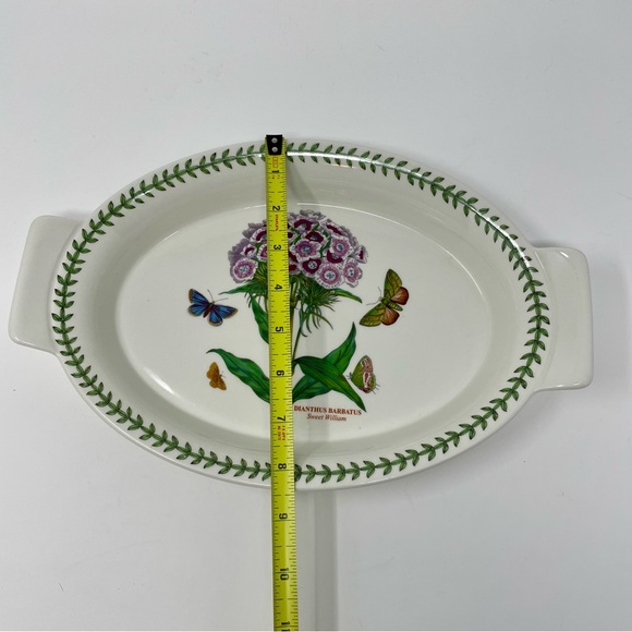 PORTMEIRION Botanic Garden Oval Serving Platter Sweet William - Picture 8 of 9